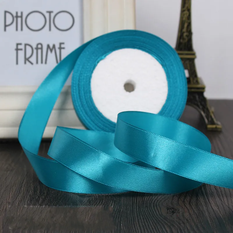 Атласная лента 25 ярдов 20 мм для украшения свадебной вечеринки|20mm satin ribbon|25 yardsatin