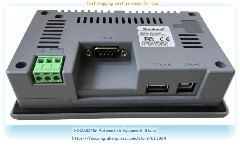 Atualizado para Sk-043fe Nova Tela de Toque Original Samkoon Hmi Sk043ae Cabos de computador e conectores - Imagem 3