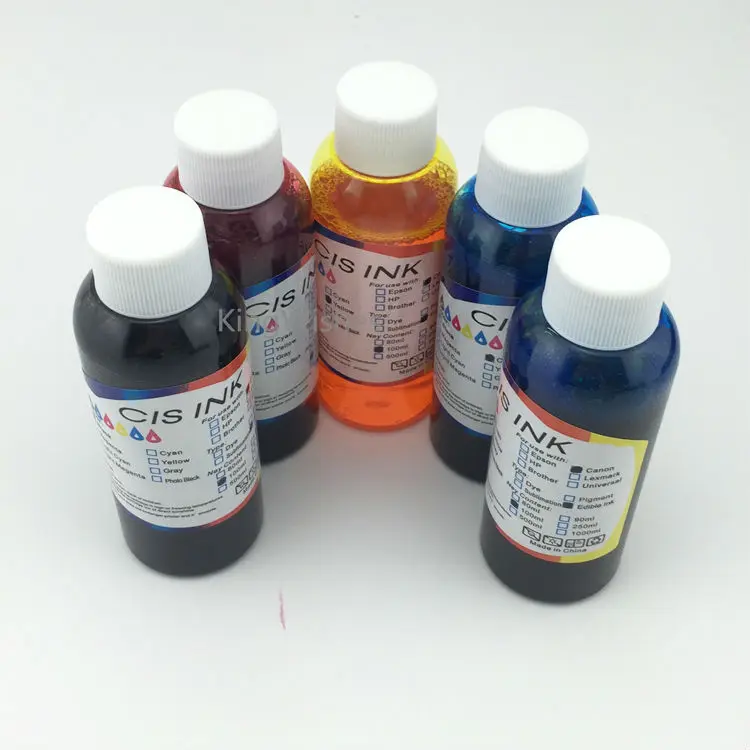 

High Quality 100ML T1191 T1191 T1092 T1093 T1094 Edible Ink For Epson ME OFFICE 70 1100 BK BK C M Y