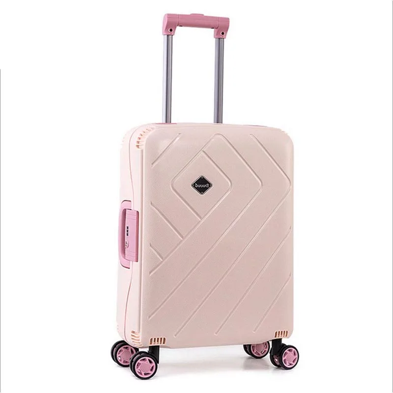 BeaSumore Korean Rolling Luggage Spinner Women Suitcase Wheel Password
