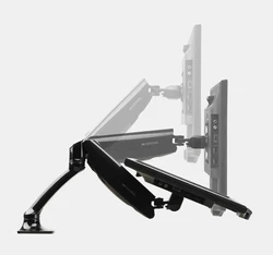 Loctek-Soporte de brazo para Monitor LCD LED DLB502, resorte de Gas de movimiento completo, 10-27 pulgadas, carga de 2-6,5 kg, VESA 75/100mm