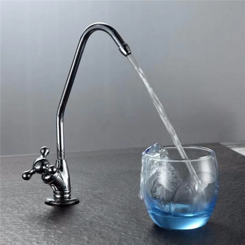 Xueqin Water Filter Faucet Reverse Osmosis Gooseneck Kitchen Sink Faucet Tap Chrome Plated Finished RO Water