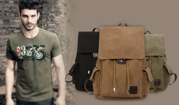 Винтажный мужской школьный холстинный рюкзак для женщин Рюкзаки путешествий рюкзак для подростков