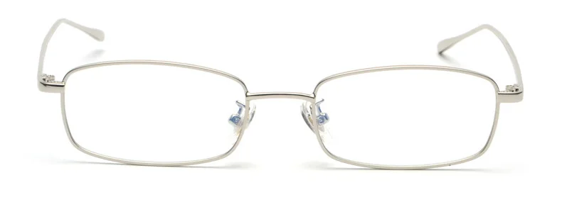 Женские очки shauna прямоугольные Солнцезащитные очки Ретро металлическая оправа мужские прозрачные желтые линзы UV400 - Цвет линз: Silver Clear