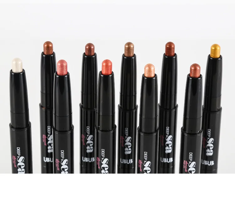 UBUB Double Head Eyeshadow Pencil Shimmer Luminous Earth Color Long Lasting Glitter Eye Shadow Palette Eyeshadows Korean Makeup (18)