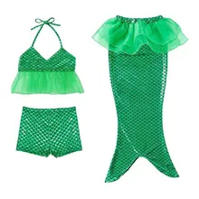 Новое поступление Детские Купальник качество одежда для купания для девочек подростков из двух частей Русалка Дизайн банный костюм Европа популярная детская пляжная одежда