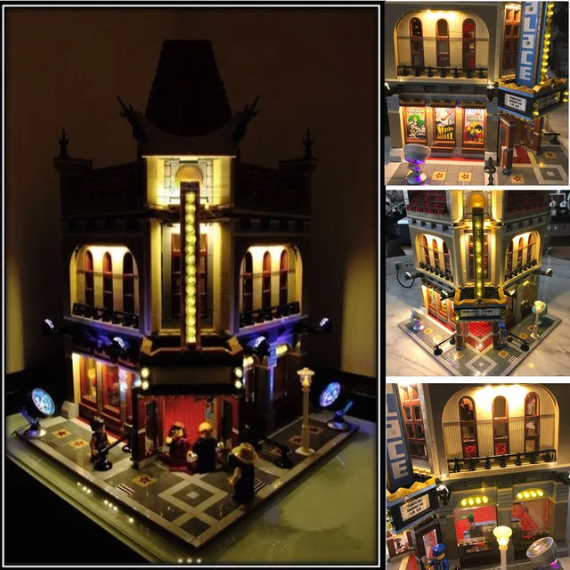 Светодиодный светильник для lego 10232 совместимый с 15006 кинотеатра Creator Palace (комплект