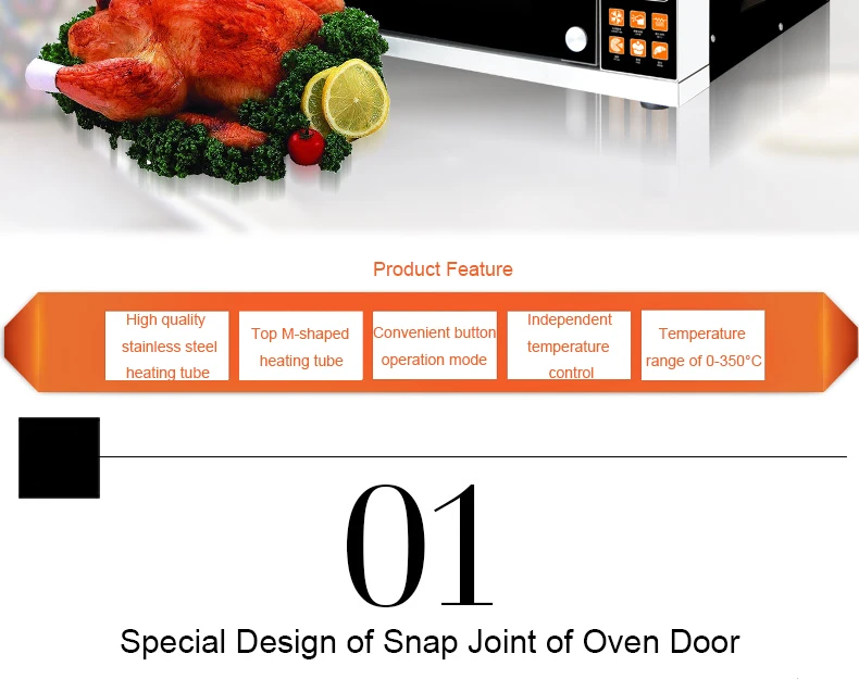 60L электрическая печь Коммерческая печь для выпечки 220 В 4500 Вт домашний тостер Циркуляция горячего воздуха Бытовая большая емкость печи CK02C
