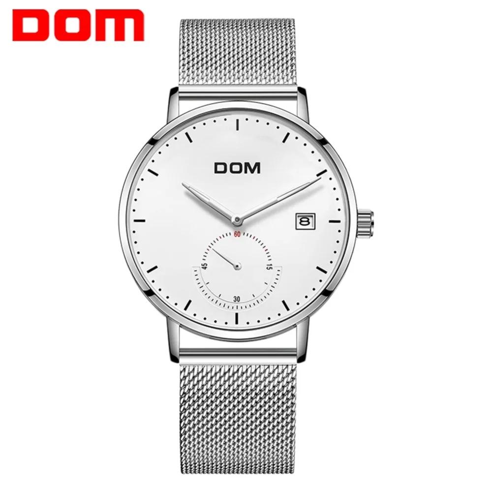 

DOM Men Watch Luxury Stylish Casual Sport Waterproof Quartz Male Watches Luminous Creative Cost Watches Relogio Masculino M-307