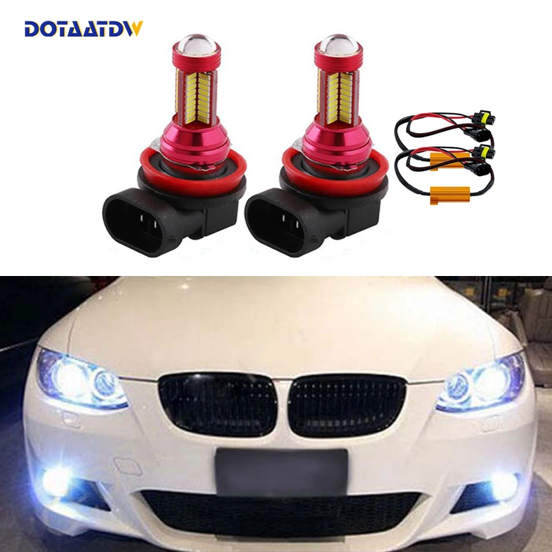 2x H8 H11 автомобильный противотуманный светильник лампы без ошибок для BMW E63 E64 E90 E91
