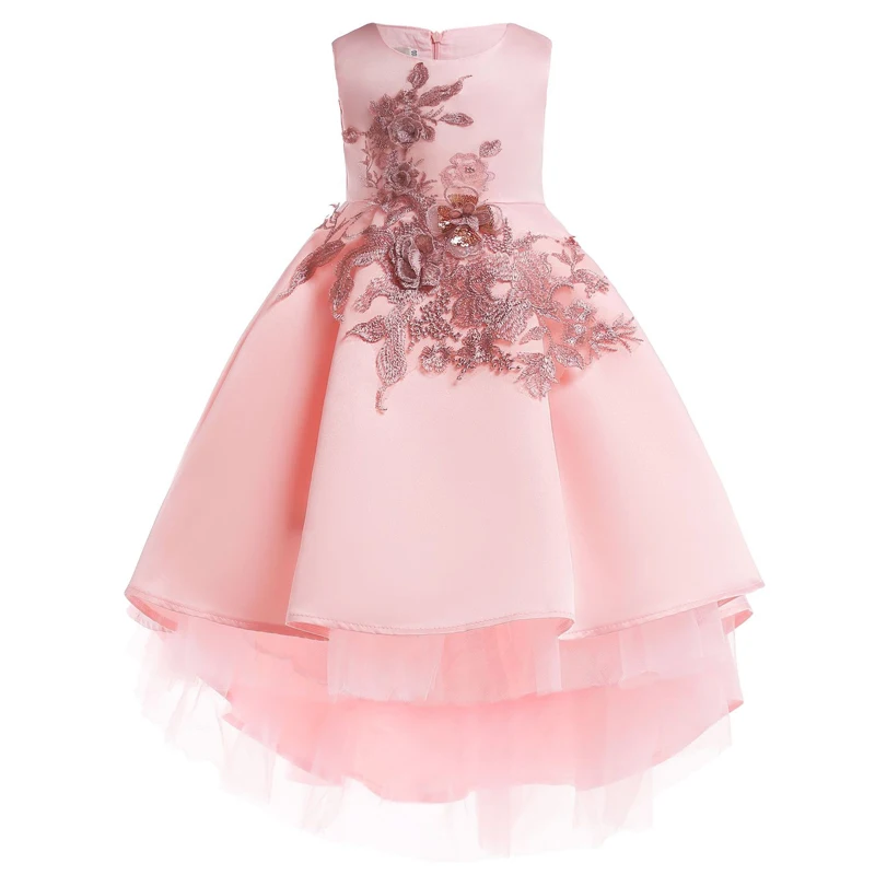 

2018 Toddler Girls Tutu Dress Floral Princess Dress Children Clothing Kids Dresses For Girls Summer Party Wedding Dress Costume