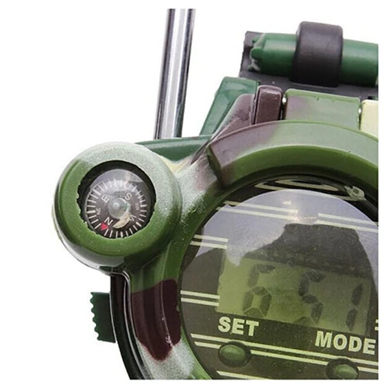 Горячая 2 шт Детская игрушечная рация детские наручные часы Interphone Открытый Волшебный - Цвет: Army Green