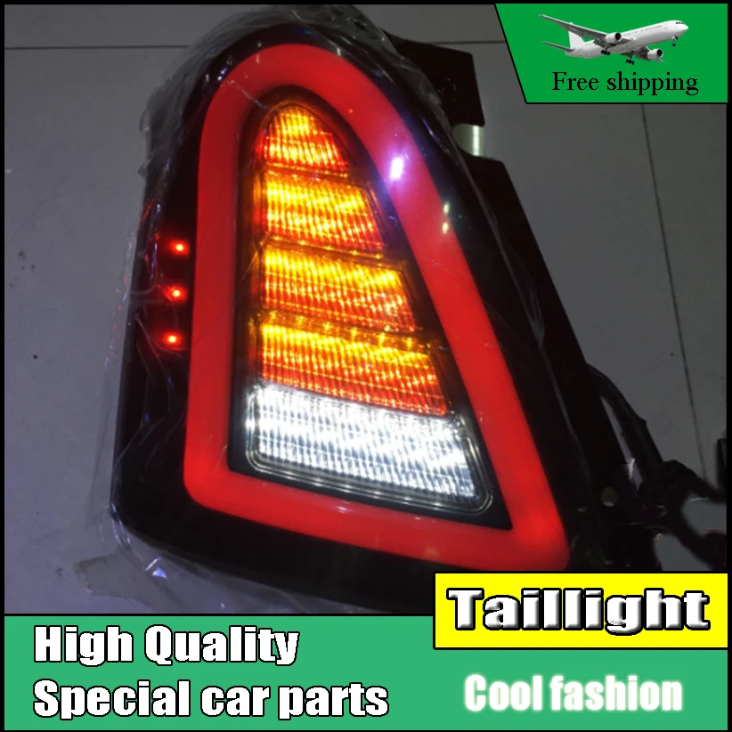 Car Styling Tail Light Case For Suzuki Swift Taillights 2005 2014 LED Tail Lamp Rear Lamp DRL