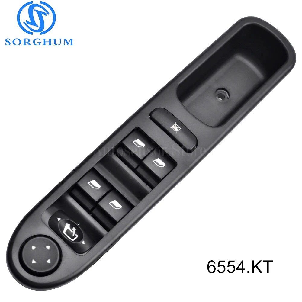 

6554.KT Master Electric Power Window Control Switch 6554KT For Peugeot 307 Break 2000-2014 307SW 2002-2014 307CC 2003-2014