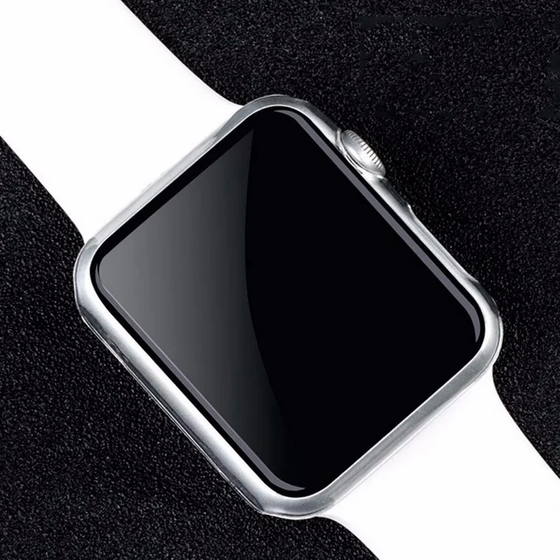 Новинка 1 шт. прозрачный каркас чехол прозрачный сверхтонкий Чехол Жесткий ПК Защитный чехол для Apple Watch, версия 1, 2, 3, ремешок для iwatch 38, 42 мм, версия
