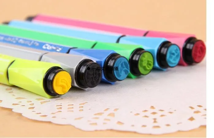 AIHAO 1881# цветная ручка 18 цветов/набор с милыми уплотнениями маркер хайлайтер моющаяся многофункциональная цветная ручка для рисования