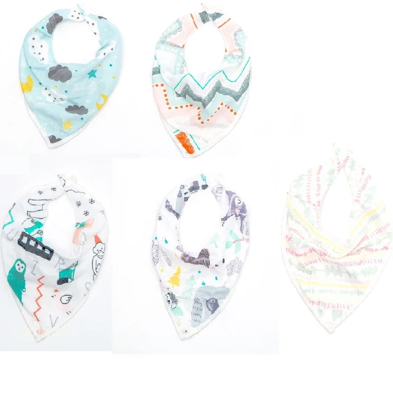 6 Styles 0 1 T Baby Bibs High Quality Triangl Cotton Baberos Cartoon