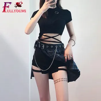 

Sexy Body Harness Garter Belt Caged Leather Waist Party Balls Punk Goth Strap Thigh Stockings Suspender Plus Size Harness Belt