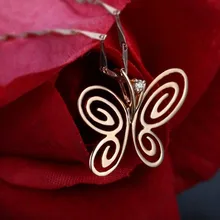 Новая мода GVBORI 18 K золото натуральный кулон бабочка бриллиант кулон ювелирные украшения большой выбор подарок для девушки лучший друг