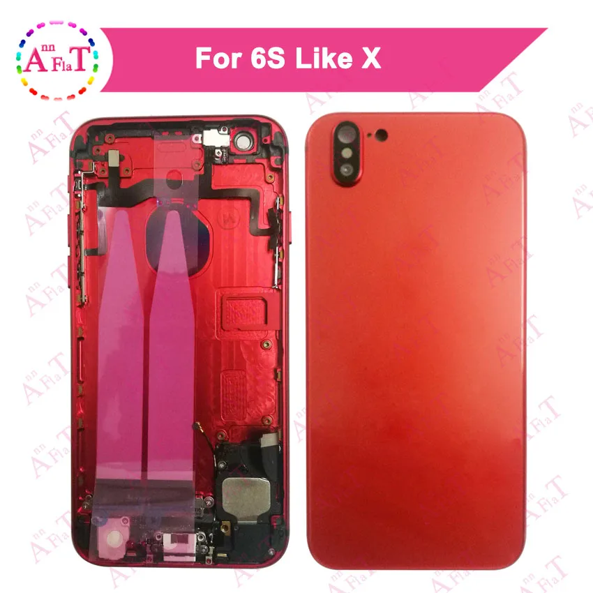 

Back Middle Frame Chassis Full 6SPlus style X Plus Housing Assembly Battery Cover Door Rear with Flex Cable For IPhone 6S Like X