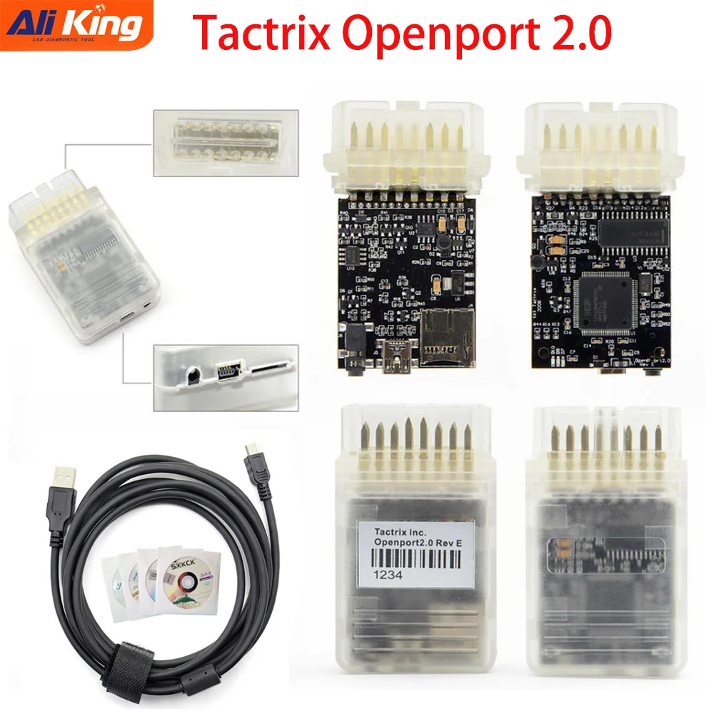 Инструмент для настройки чипа ECU A + Tactrix с открытым портом 2 0 оригинальный дизайн