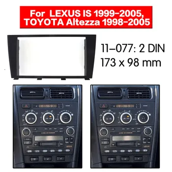 

HUANAV Car Radio stereo Fitting Kit installation adapter fascia for Lexus IS200/Toyota Altezza 1998-2005 2DIN Stereo Frame AUDIO