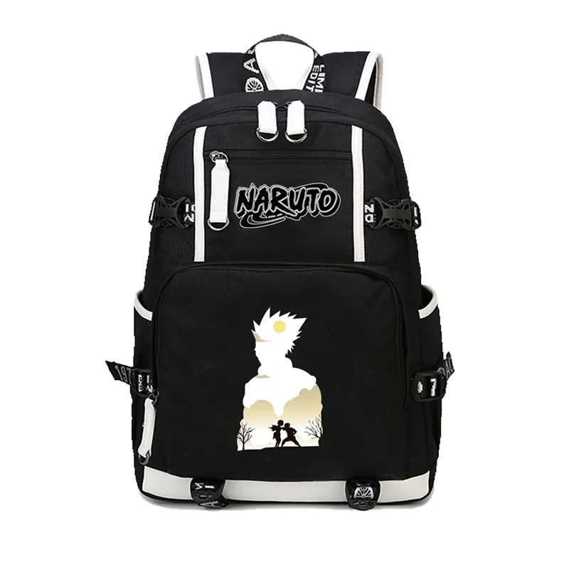 Anime Naruto backpack Hatake Kakashi cosplay Printing Canvas Backpack