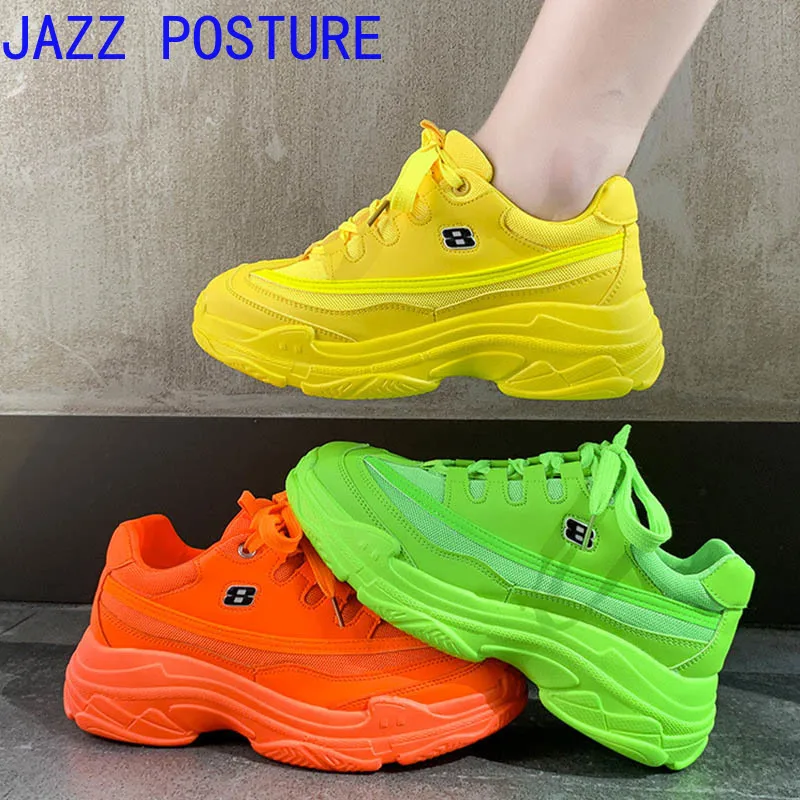 MS брендовые кроссовки; летняя дышащая обувь из сетчатой ткани; цвет желтый, флуоресцентный, зеленый, оранжевый; tenis feminino; женская обувь; z072