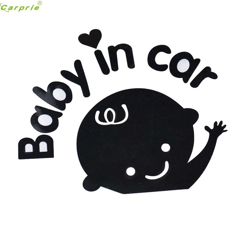 Download Baby In Car Waving Baby on Board Safety Sign Car Decal ...