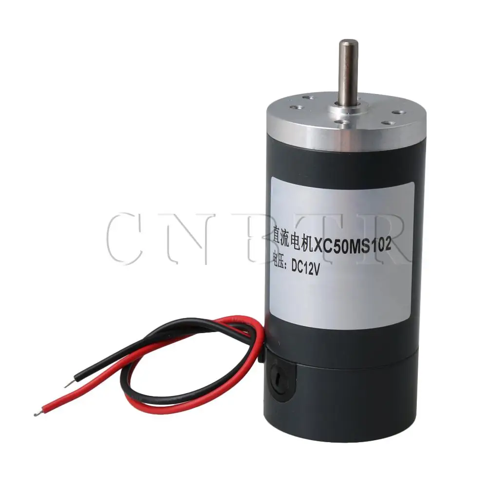 

Reversible 5000rpm DC12V Brushed Gear Motor High Speed CW/CCW 6mm Output Shaft