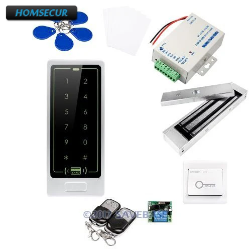 

HOMSECUR Waterproof Touch Keypad IC Access Control System+Waterproof 180KG Magnetic Lock