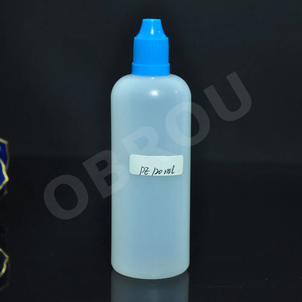 

120ml Soft Style Plastic Dropper Bottle with Childproof Caps and long fine tips, PE Eye Dropper Bottle For E liquid 400pcs/lot