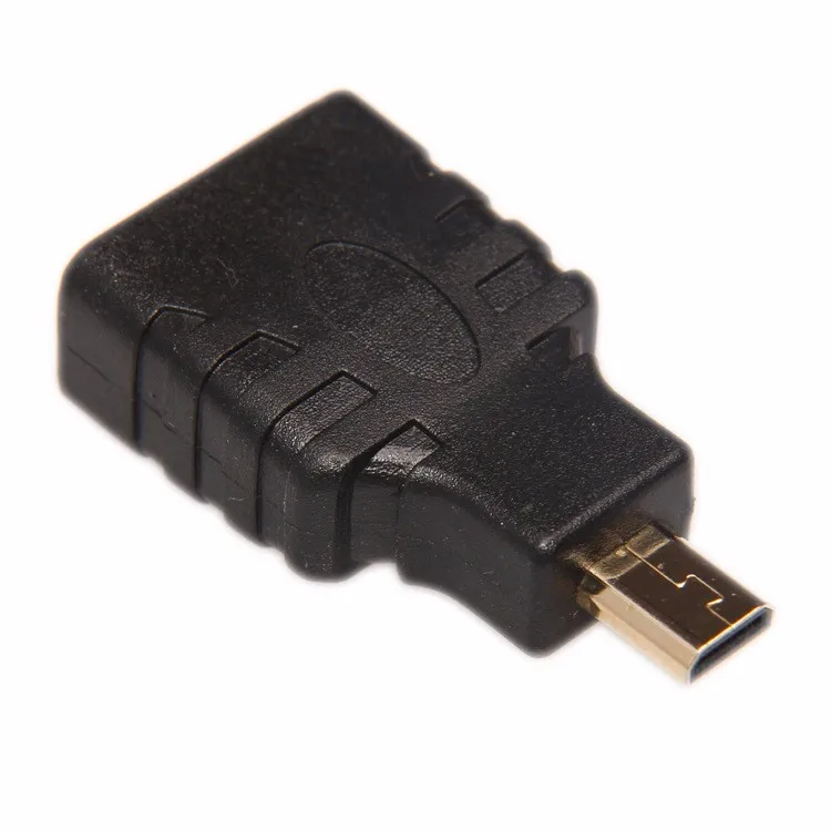 10 шт./лот 10 шт./лот позолоченный HDMI тип a женский микро HDMI Тип D Мужской адаптер для HDTV камеры