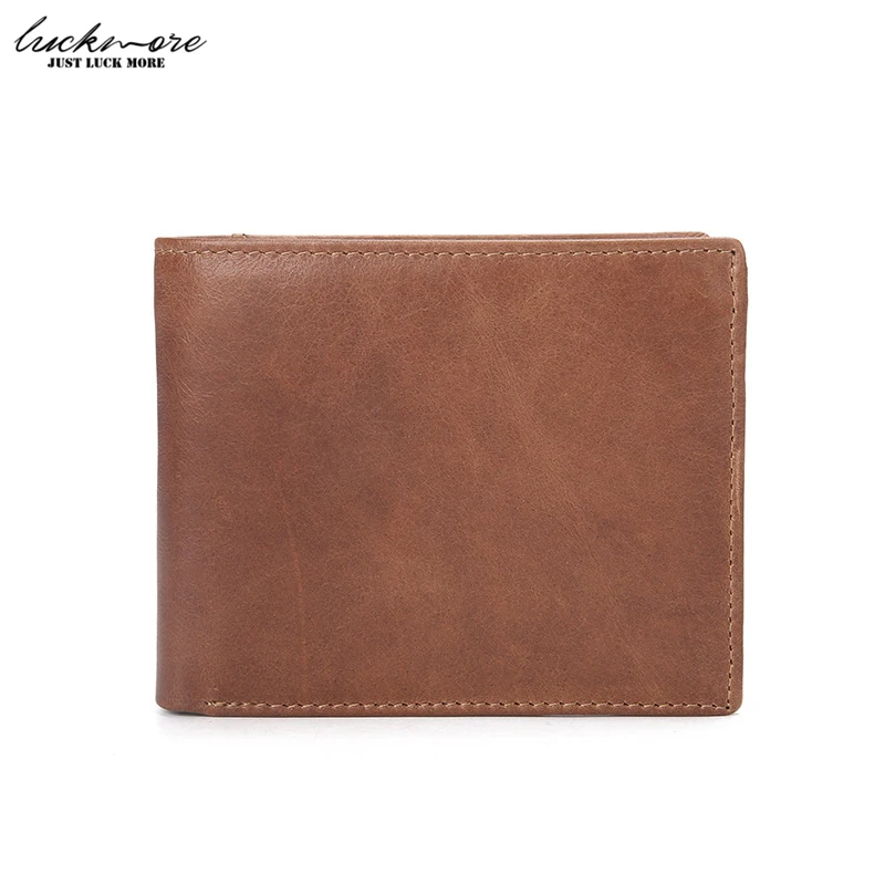 

2017 Retro Genuine Leather Men Wallets with Zipper Coin Pocket Card Holders Designer Cowhide Short Man Purses High Quality