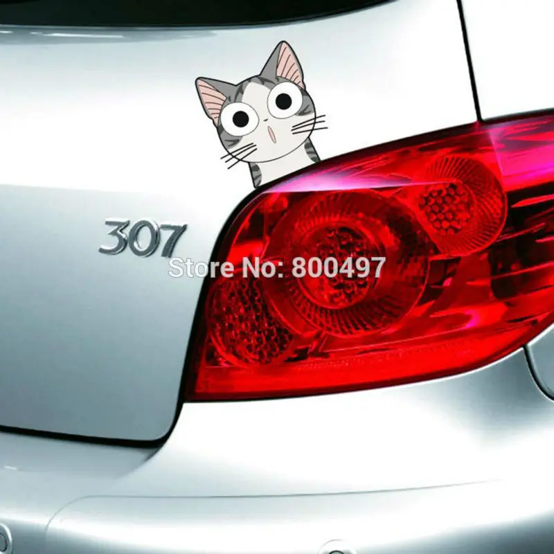 Newest Lovely Cute Cat Chi's Sweet Home Car Stickers Covers Decals for Toyota Honda Chevrolet Volkswagen Tesla BMW Lada |