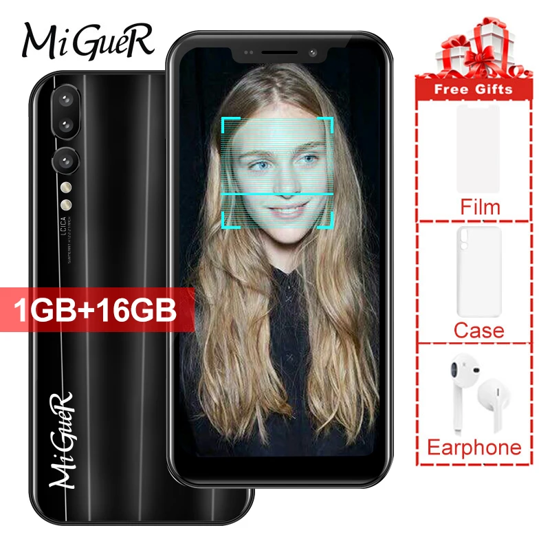 

MiGueR M1 Pro 6.11''Full Screen 1GB RAM 16GB ROM Android 6.0 MTK6580A Quad Core 2500mAh Unlocked Smartphone
