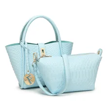 Multi-purpose composite bags Fashion PU Patent Leather Women Shoulder Bags Elegant Alligator Pattern Women Messenger Bags