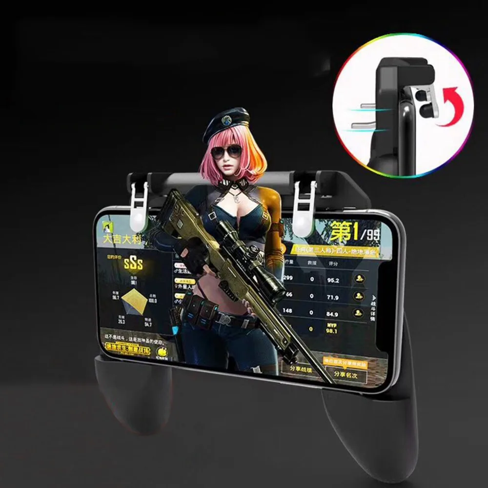  PUBG Mobile Controller Gamepad For iOS Android L1R1 Joystick Shooter Trigger Fire Button PUBG Contr