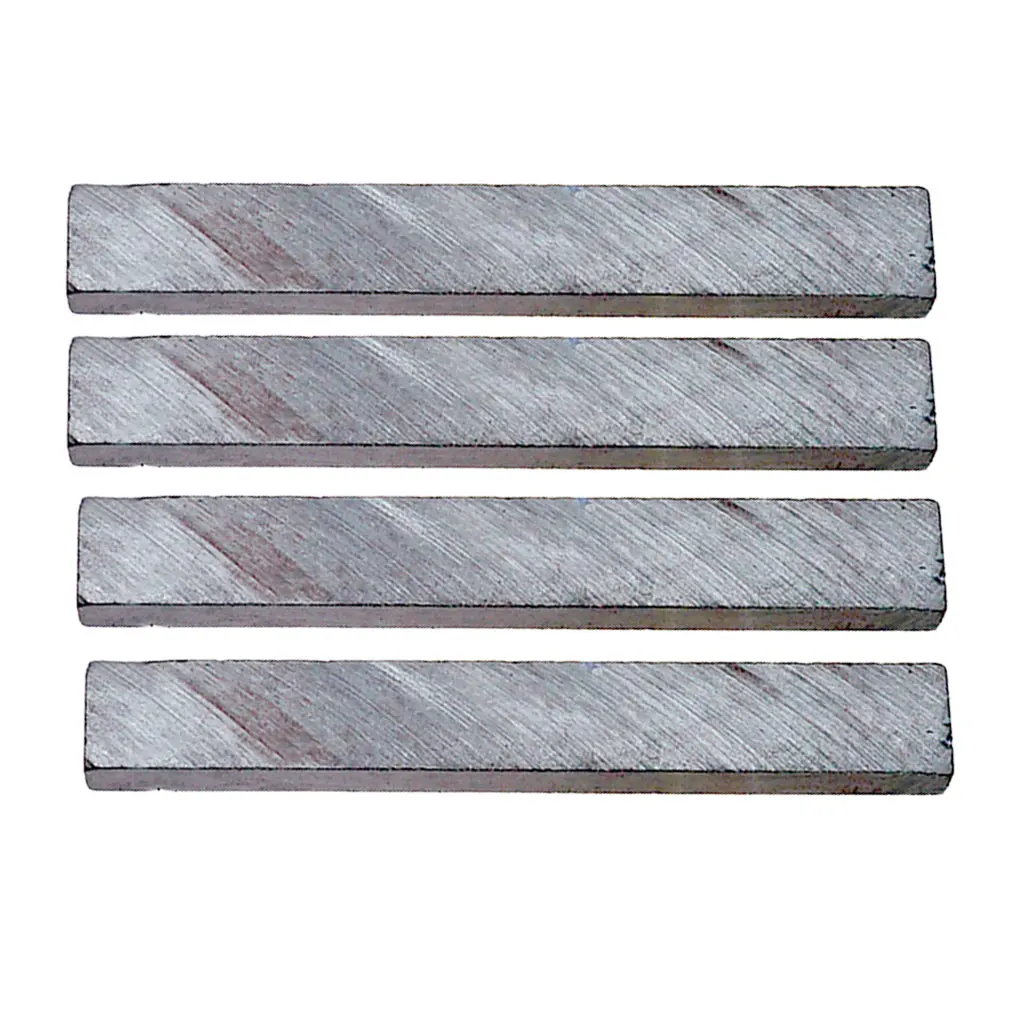 4 Pcs of Pack Mini Electric Guitar Humbucker Pickup Magnet Bar Accessories 60x7.5x5mm