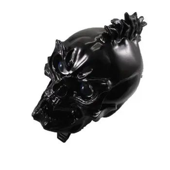 

Black LED Skull Head Light Headlight Lamp for Harley Honda Yamaha Suzuki Chopper Motorcycle
