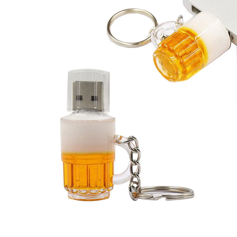 USB флеш-накопитель, милая пивная кружка, ручка-накопитель, 4 ГБ, 8 ГБ, 16 ГБ, 32 ГБ, 64 ГБ, 128 ГБ, usb флешка, мини-компьютер, подарок, usb флеш-накопитель