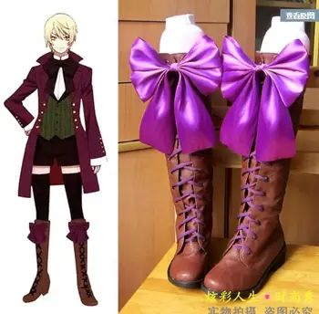 

New Black Butler Aihara Alois Trancy Cosplay Boots Shoes Handmade Hot Sale