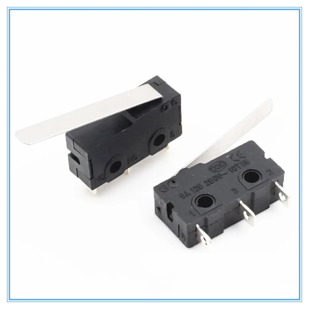10 Pz Mini Braccio Di Leva Micro Limit Switch Some Scatto Lot 250 V 5A125