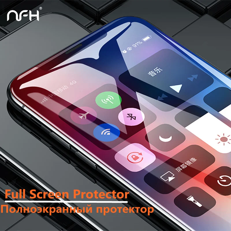 5D полное покрытие пылезащитное стекло для iPhone XS MAX закаленное Защита экрана X S XR