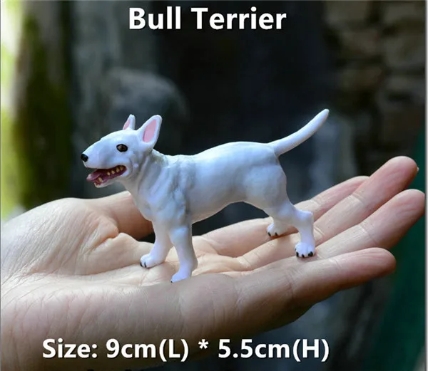 Vivid Lifelike dogs wild animals pvc figure toys - Bull Terrier 1