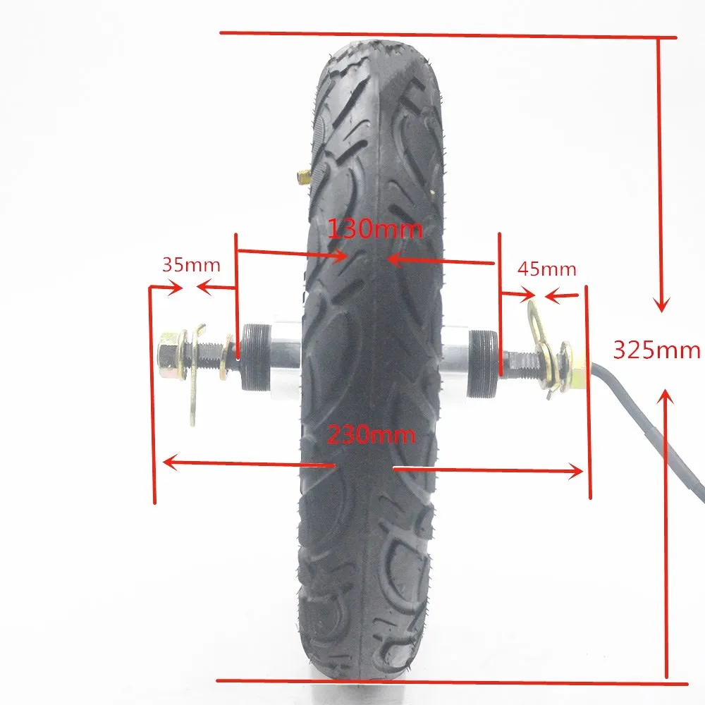 24 В 36 в 48 в 350 Вт электродвигатель для электровелосипеда 12 дюймов мотор для электровелосипеда