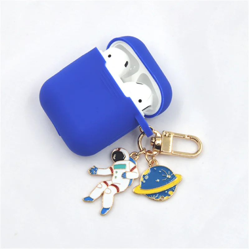Силиконовый чехол для наушников с рисунком попкорна беспроводной Bluetooth