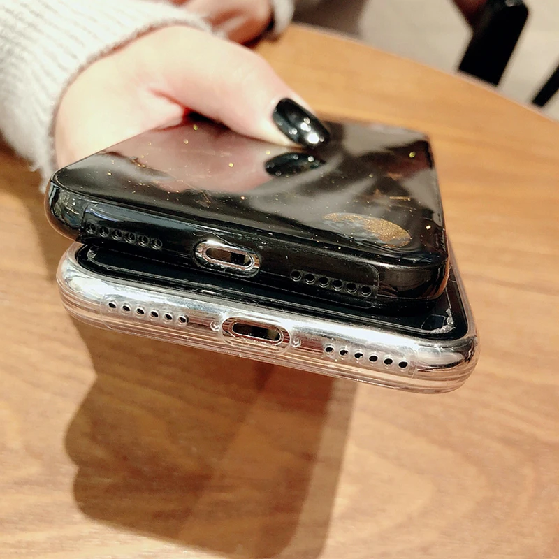 Горячий Блестящий Космический Чехол со звездами для iPhone 7 8 6 6S Plus X задняя крышка