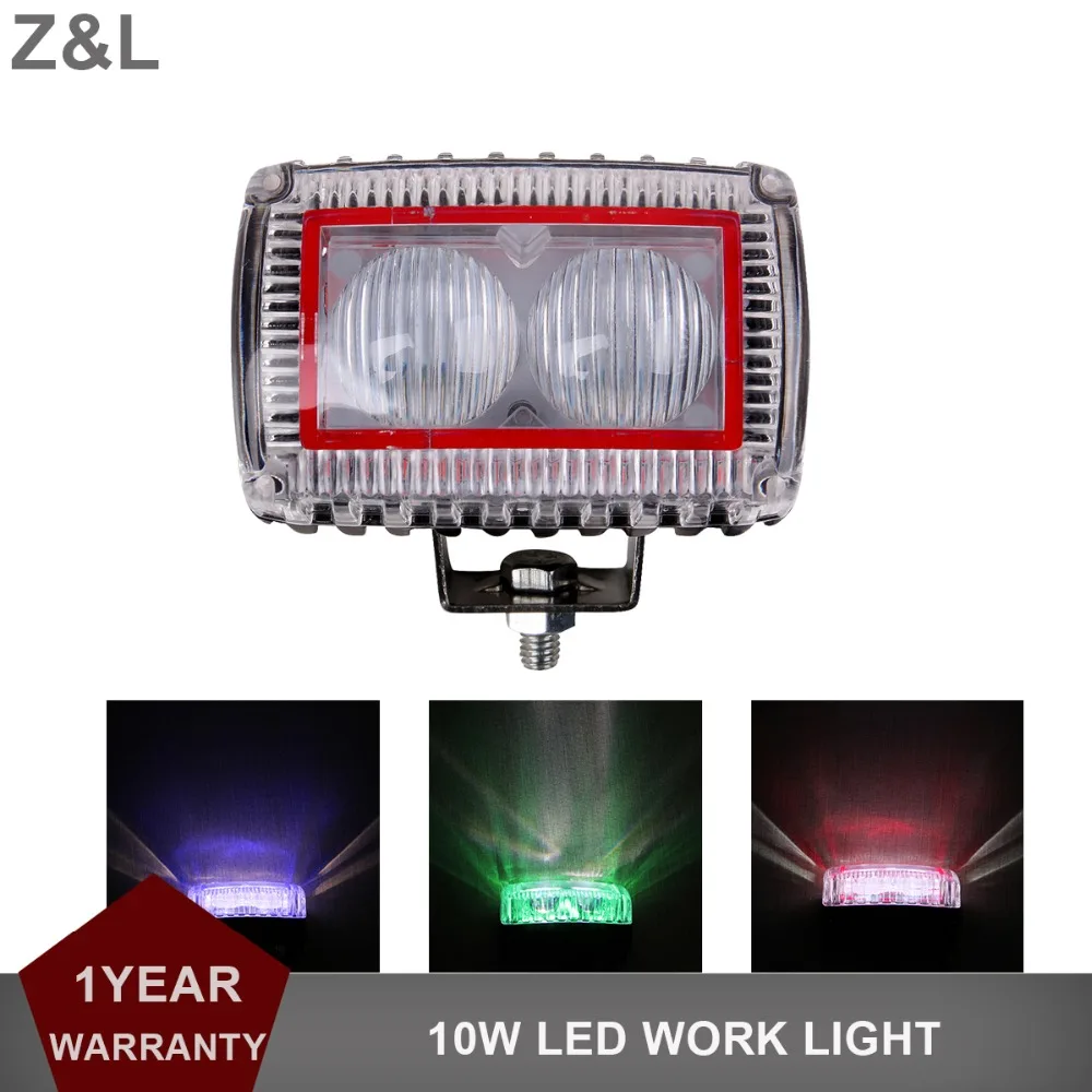 

10W LED Car Work Light 12V 24V Auto 4x4 Tuck Exterior Interior Auxiliary Marker Extra Driving Decoration Lamp Offroad Floodlight
