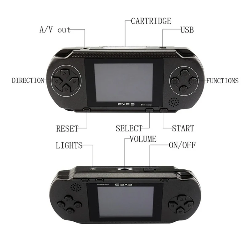 Портативный игровой плеер Модный lcd Перезаряжаемый для psp PVP игровая консоль Ретро Megadrive 16 Bit 150+ игры подарок для детей